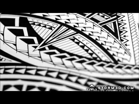 How to draw a Samoan tribal half-sleeve tattoo design