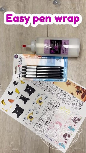 Easy DIY Pen Wrap Epoxy Free #easycrafts #crystalac #epoxyfree #penmaking | Blessings Craft Therapy