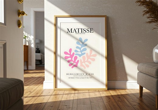 Matisse Cutouts Digital Wall Art, Henri Matisse Exhibition Poster, Vintage Art Print, Abstract Floral Art, Modern Home Decor - Etsy