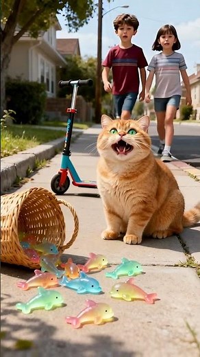 Cute cat , glowing gummy dolphin candies #cat #funny #cute #funnycats #pets