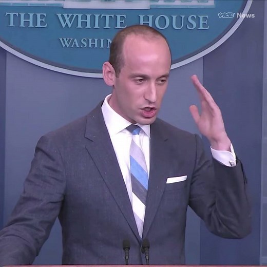 1.4M views · 2K shares | White House aide Stephen Miller got into a tiff with CNN reporter Jim Acosta over the Statue of Liberty and Trump's proposed immigration bill. | VICE News | Facebook