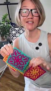 Free Crochet Coasters Pattern 1 Week Only #crochetdesigner #mosaiccrochet