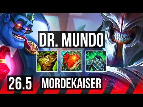 DR. MUNDO vs MORDEKAISER (TOP) | Good KDA: 8/1/9 | NA Master | 26.5
