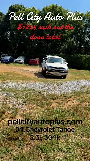 436K views · 4.7K reactions | ☕ 2004 Chevrolet Tahoe – 5.3L V8, 304k miles! Come hang out and have a cup of coffee with me here at Pell City Auto Plus – let’s talk cars and deals!  #ChevyTahoe #TahoeLife #V8Power #Chevrolet #UsedCars #CarDeals #PellCity #CoffeeAndCars #AutoDeals | Pell City Auto Plus | Facebook