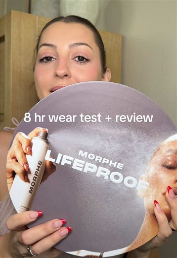 8 hour wear test review of the new @Morphe Cosmetics Lifeproof Setting Spray #makeupreview #makeupweartest #morphesettingspray #morphe #settingsprayreview