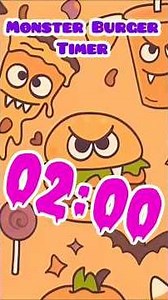 20-Minute Monster Burger Timer – Spooky & Fun Countdown for Focus!