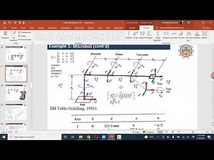 How to find the Arm Homogenous Transformation Matrix (IE-450: Industrial Robotics, Spring 2021)
