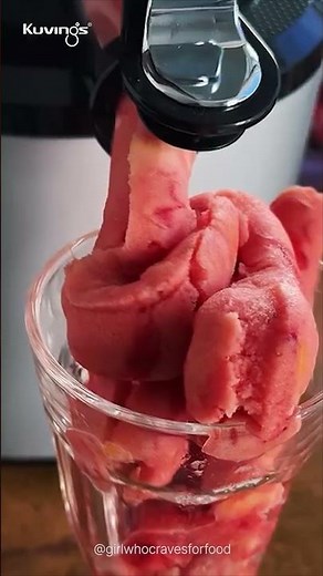 Golden Hour Sorbet Made with a Cold-Press Juicer 🌅