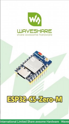 ESP32 C5 Zero ,Multi‑Protocol: Wi‑Fi 6 + BLE + 802.15.4,Mini Size, SMD‑Ready Design,4MB Flash, IPEX‑