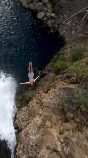 Flying feels good! Huck gainers not garbage! #HeyAngel #readysetgo #Denim4all #PlantsOfTikTok #cliffjumping #adrenaline #sendit #cliffdiving #gainer
