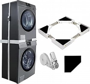 MaxWorks Stacking Kit for Washer and Dryer, Universal Stacking Kit for Washing Machine and Dryer