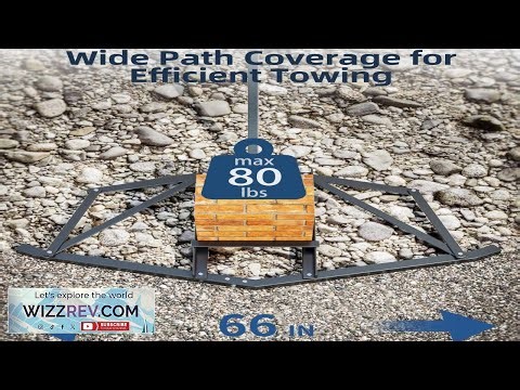 Garvee Driveway Drag 66" Width Driveway Tractor Harrow with 2 Adjustable Bars Driveway