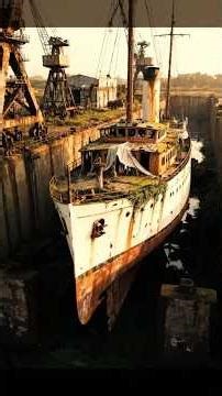 100-Year-Old Yacht Restored to Modern Superyacht | Complete Transformation Timelapse #asmr #yatch