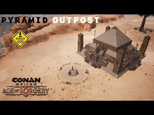 Conan Exiles: Pyramid Outpost (Speed Build/ No Mods)
