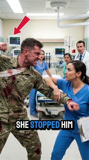 The Wounded Soldier Attacked — She Stopped Him Cold