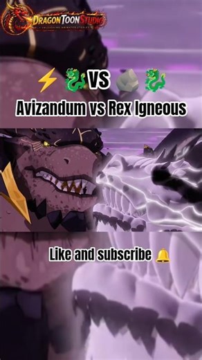 ⚡ Avizandum vs Rex Igneous 🔥 Epic Dragon Battle | Who Wins This Fight? #the dragon Prince #shorts