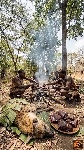 INSANE! Pure Fire Cooking in African Village 🔥Primitive Tribal Feast #primitivecooking #triballife