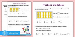 Interactive PDF: White Rose Maths Supporting Year 4: Spring Block 3 Fractions: Problem Solving - Calculate Quantities