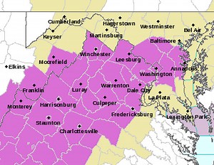 Reston Under Freezing Rain Advisory