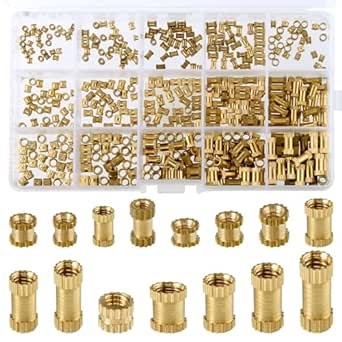 450pcs 3D Print Threaded Inserts M2 M3 M4 Heat Set Insert Brass Thread Knurled Nut Inserts Assortment Kit for 3D Printing Injection Molding: Amazon.com: Industrial & Scientific