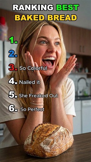 Ranking Best Baked Bread Reactions 😂 #rankingshorts #rankingfunnymoments