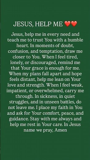 JESUS HELP ME #prayer #dailyprayer #powerfulprayer #jesuslovesyou