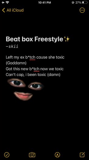 -Beat box Freestyle✨ #MakeAFace #facefeature #lyrics #fyp #foryoupage #tiktokph #viral