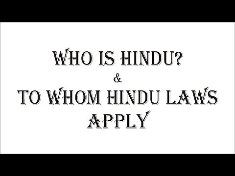 Who is Hindu and to whom Hindu laws apply | Hindu Laws | Law Guru