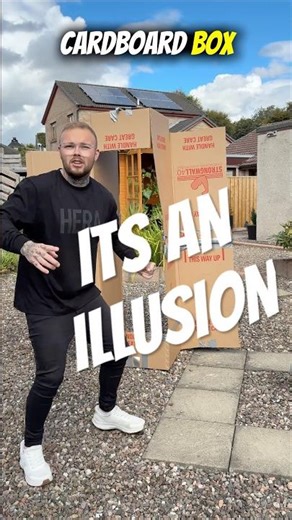 The Cardboard Box Illusion #magic