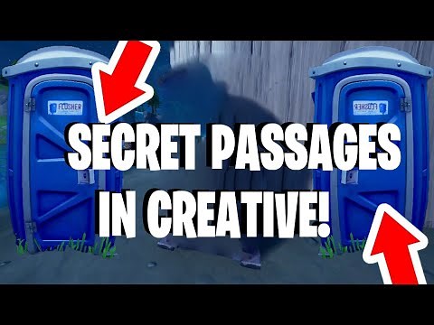 How To Get SECRET PASSAGE PORTA POTTIES In Fortnite Creative!