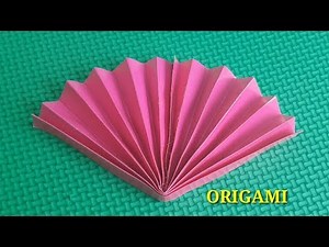 Cara membuat origami kipas mudah