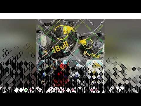 Christmas Halloween Vinyl Motorcycle Helmet Red Bull Sticker Waterproof Decal for Kawasaki Honda Suz