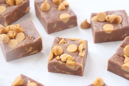 3-Ingredient Chocolate Peanut Butter Fudge