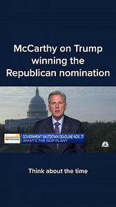 5.5K views · 51 reactions | "Is the nominee going to be President Trump? I believe it will be," Rep. Kevin McCarthy says. | CNBC | Facebook