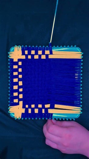 Perfect Purple Loom Pattern with Yellow Checker Border