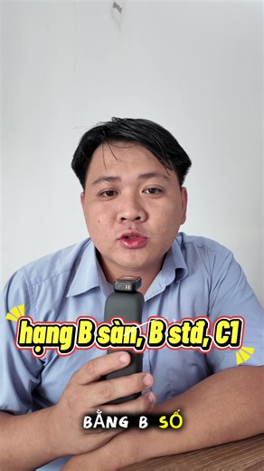 bằng b sàn, b stđ, C1 #thaythuongdaylaixe