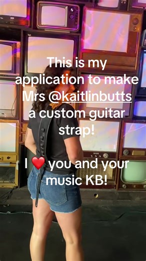 I started this little thing, where every year I try to gift a custom guitar strap to an artist I love! Last year it was @Noah Bowman ~ Kaitlin I just know I can knock this out of the park! ❤️❤️ #kaitlinbuttsmusic #handmadeleathergoods #customguitarstrap #goodmusiconly #customleatherwork