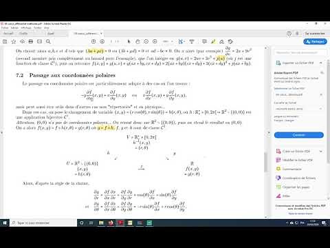 changement de variables dans des équations aux dérivées partielles