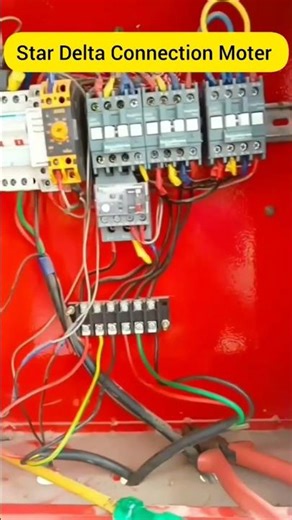 Star delta connection motor #stardeltaconnection #stardeltastarter