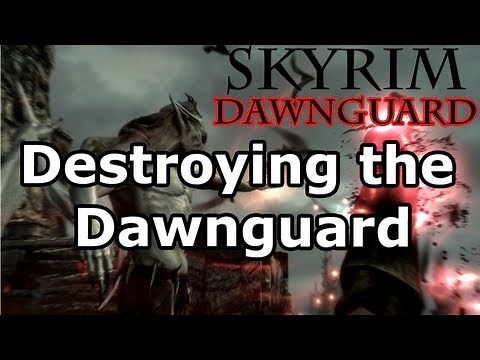 Skyrim: Destroying the Dawnguard Quest - Vampire Lord (Dawnguard DLC)