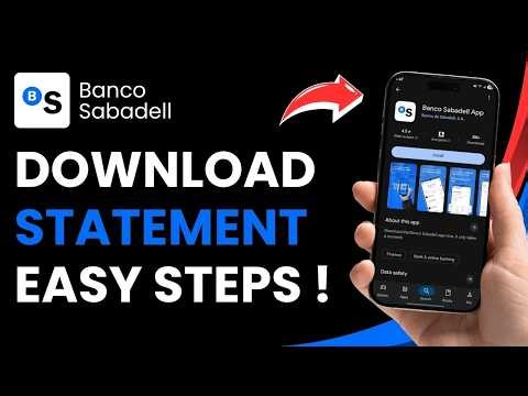 How to Download Sabadell Statement PDF !