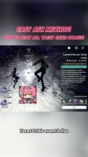 EASY AFK METHOD!How to Beat All Tacet Crisis Stages!#wutheringwaves #wuwa #wuwacreator #wuwa3.5