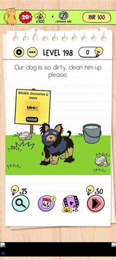 brain test 198 || brain test level 198