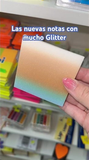 The cutest, shiniest sticky notes you'll see today #glitter #notes #foryou