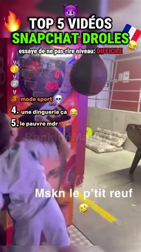 TOP 5 du SNAPCHAT français (tu vas etre mdr)