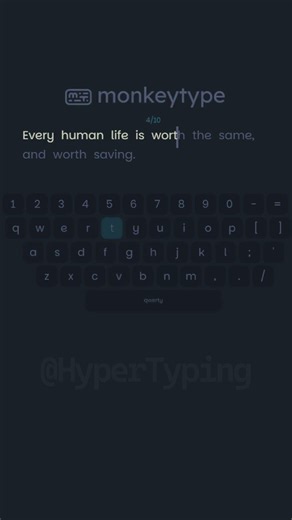 Daily Typing Short Quote #1 | Harry Potters & The Deathly Hallows. #typing #quote #shorts
