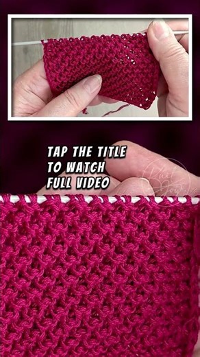 Wait, is this 3D? 😱 No Purl Knitting Hack! #shorts #knitting #253