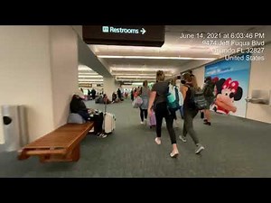 Airplane to Baggage to Rental Car at Orlando International Airport (Jun 14, 2021)