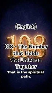 108 - The Number that Holds the Universe Together #108 #sacredgeometry #vedenakademie