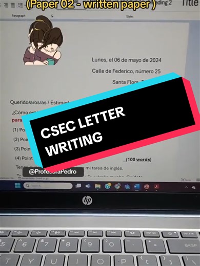 Quick guide to CXC Letter Writing. The key is in planning. You got this ! #letter #cxc #csecpaper02 #spanishexam #spanishwritingpaper #ProfesoraPedro #writeSpanish #quicktip